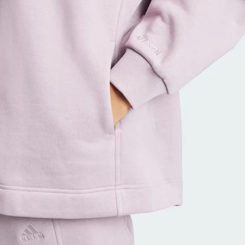 Adidas Free Shipping With AdiClub All Szn Fleece Quarter-Zip Sweatshirt-4