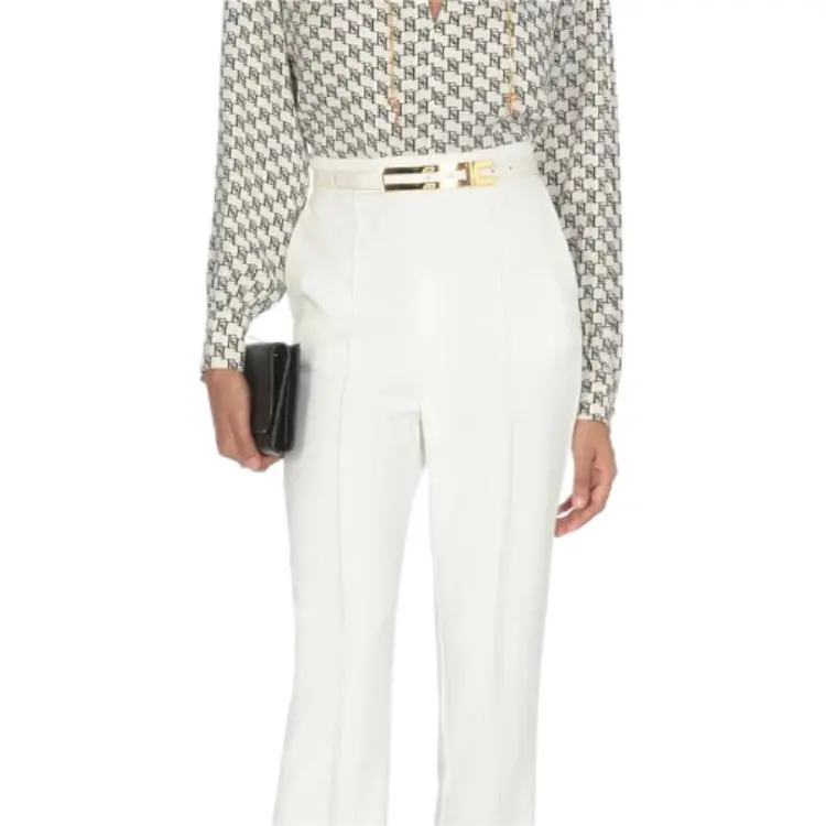 Elisabetta Franchi Belted Straight Trousers-5