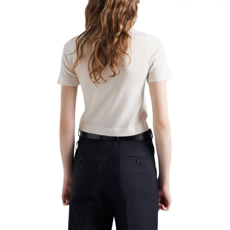 PRADA Logo Intarsia Knitted Top-3