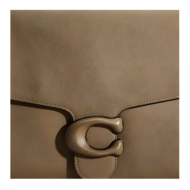 COACH Tabby Pebbled Leather Messenger Bag, Shoulder Bag, Crossbody Bag, Handbag Tubas Women's Army Green-1