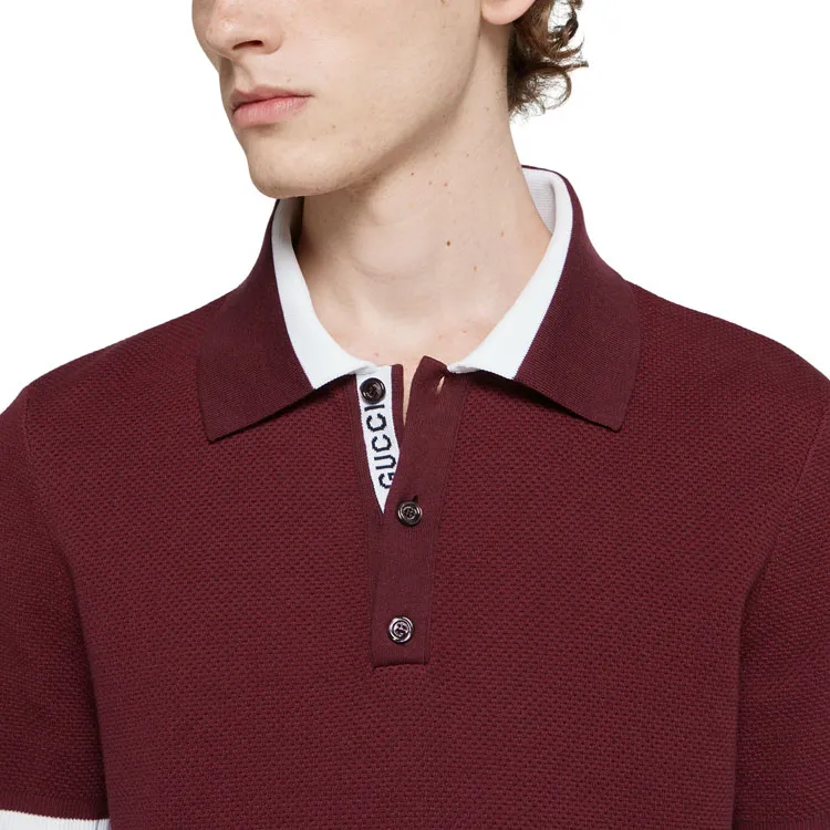 GUCCI Polo Shirts Men Red-4