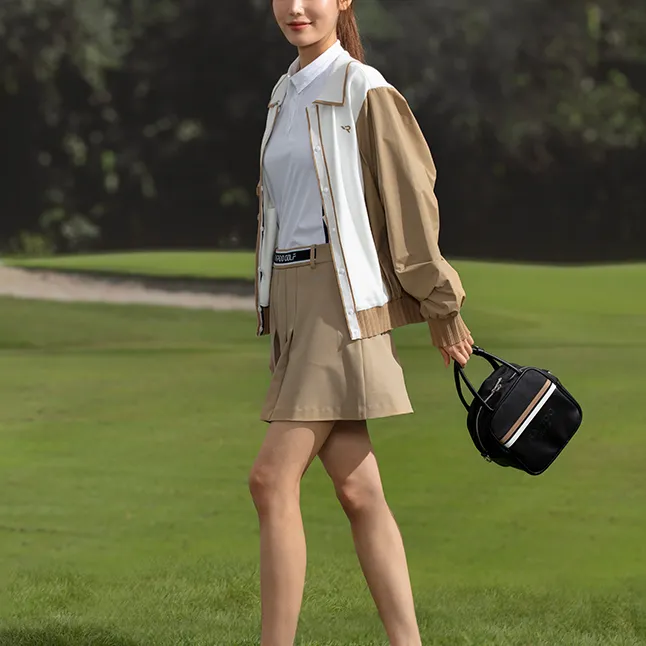 RAPIDO Casual Short Skirts Women's Beige-3