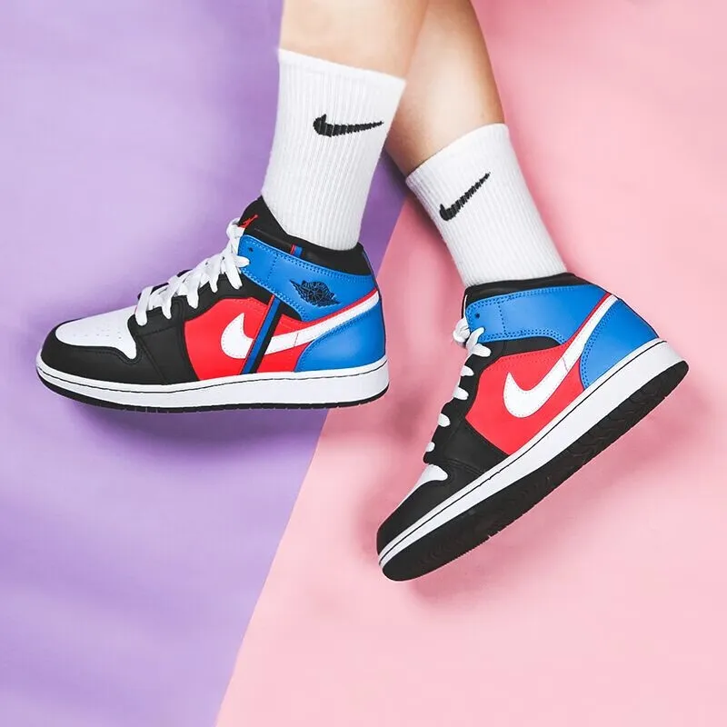 Jordan 1 Mid Tri Color Ribbons GS-3