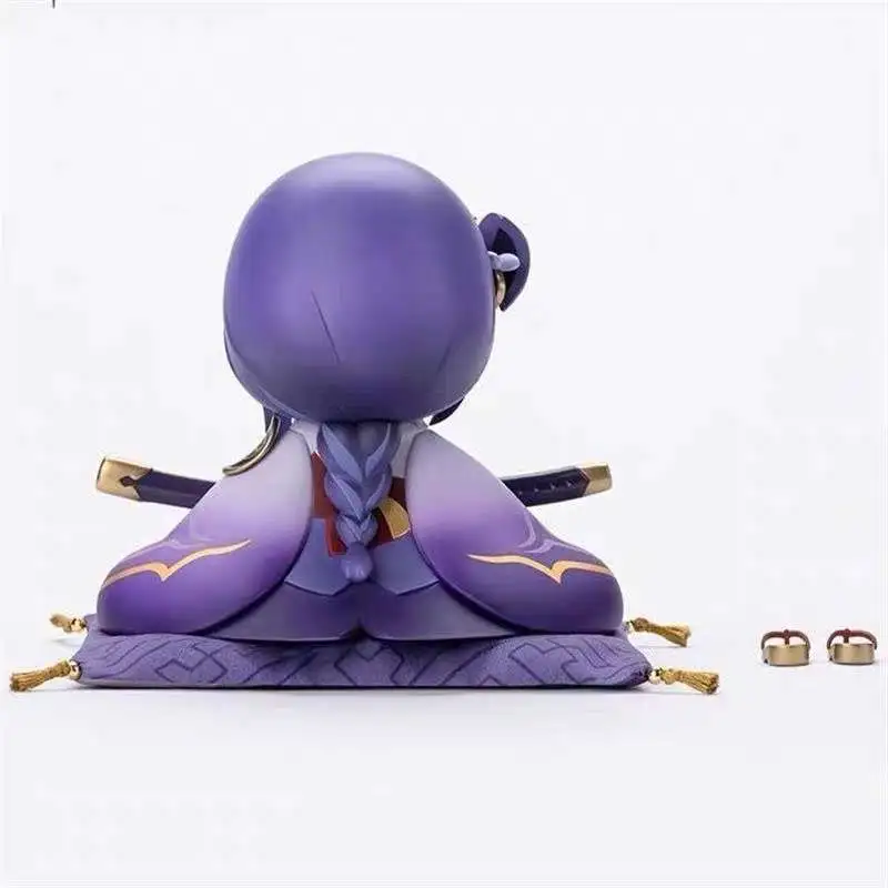 GenShin Raiden Shogun Grand Portrait Of The Enshrined God Of The Right Body Chibi Figures 11cm-2