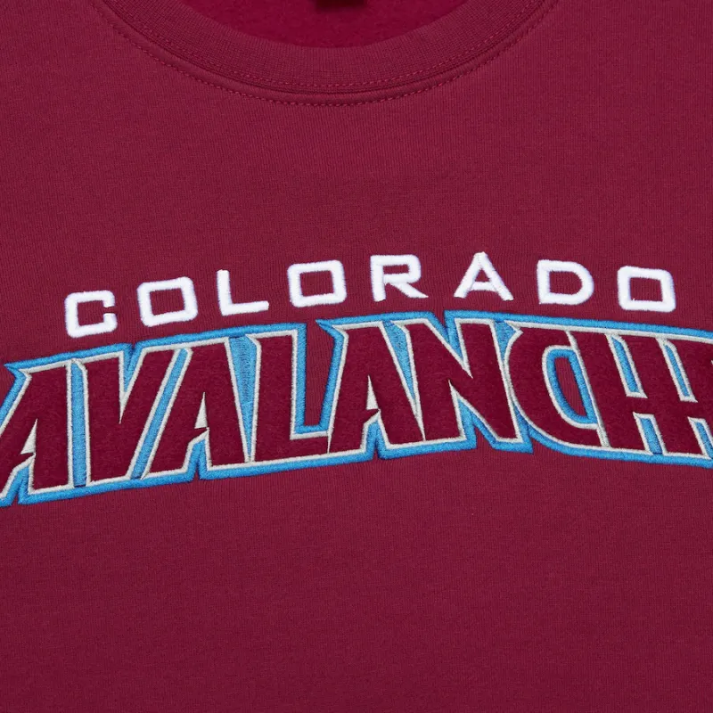 Mitchell & Ness Colorado Avalanche There & Back Sweatshirt Men's Burgundy Red-2