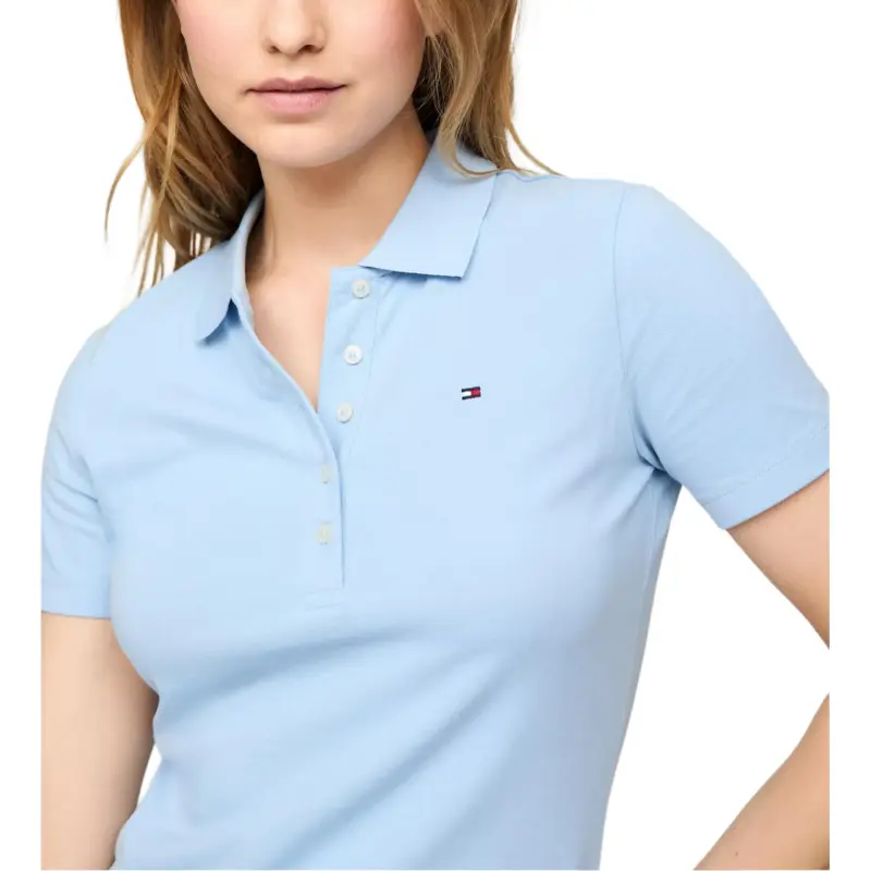 Tommy Hilfiger Polo Shirt Women's Light Blue-5