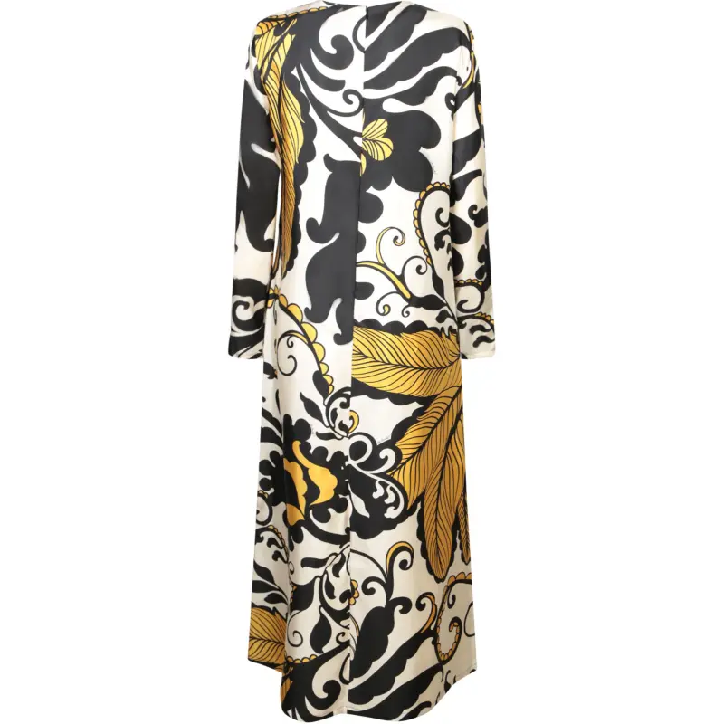 La DOUBLEJ. Graphic print Silk Midi Dress-1
