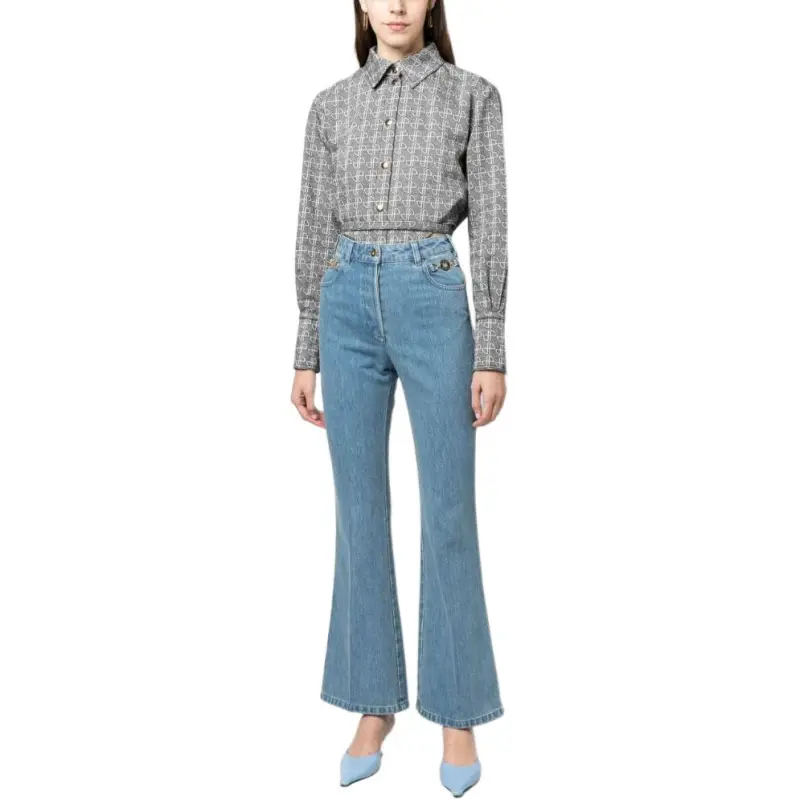 Patou Organic denim Flared Jeans-2
