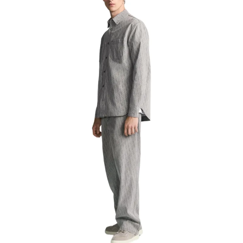 DIOR Shirts Men Gray-4