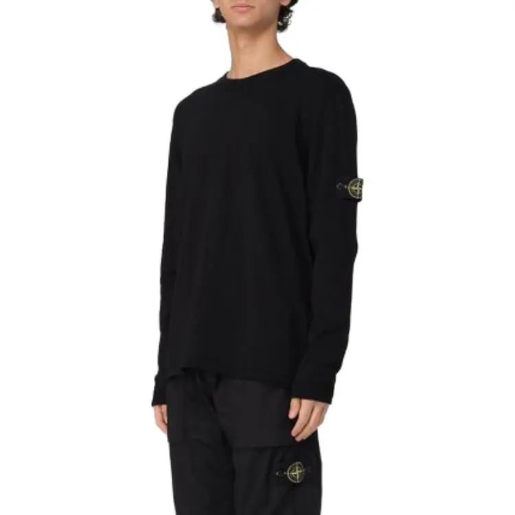 STONE ISLAND Logo Patch Crewneck Jumper-4