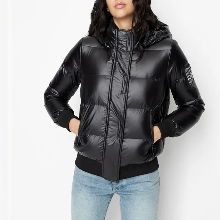 ARMANI EXCHANGEAE FW22 Jackets Coats Women's Black-1
