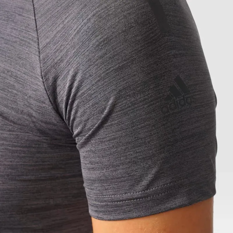Adidas T Shirts Women's Shadow Trace Gray-3