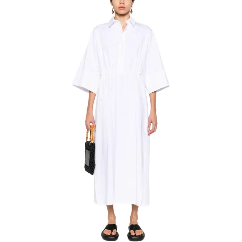 'S MAX MARA Gathered Drawstring Dress-1