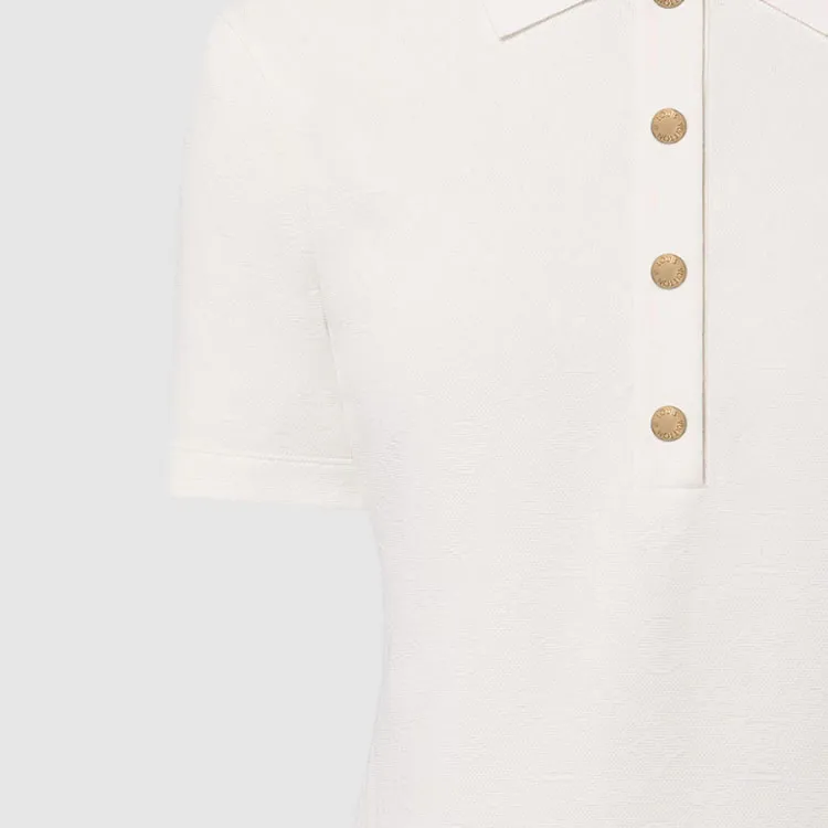LOUIS VUITTON 1AFYSN Monogram Piqué Polo Top-2