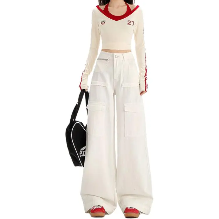 Concubine Zhu Jeans Women's Ecru-1
