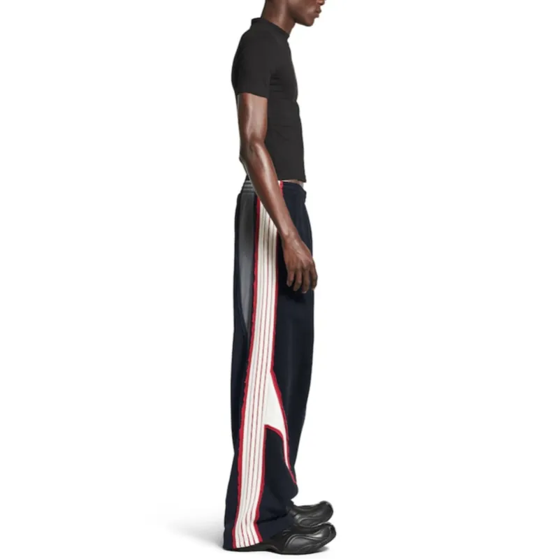 Balenciaga Knitted Sweatpants Loose Fit Men's Black-4