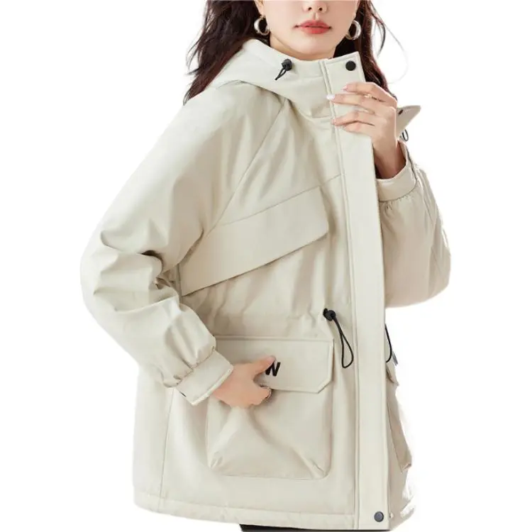 TERRE BLEUE Puffer Jacket Women's Beige-0