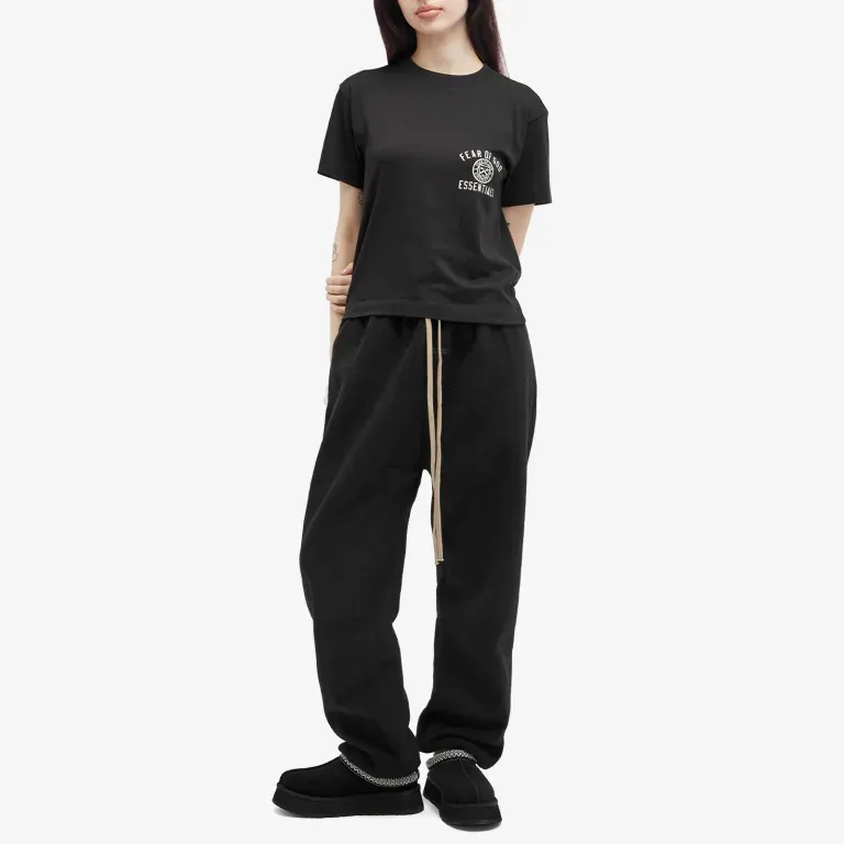 Fear Of God Essentials Women's Tri Blend Crewneck Tee FW24 Black-4