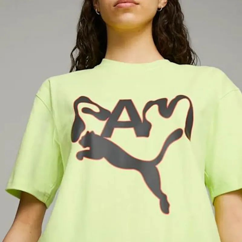 PUMA X P.A.M. Co-branded Version T-Shirts Unisex Neon Green-4