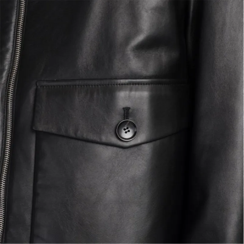 BALLY Zipped Leather Jacket-7