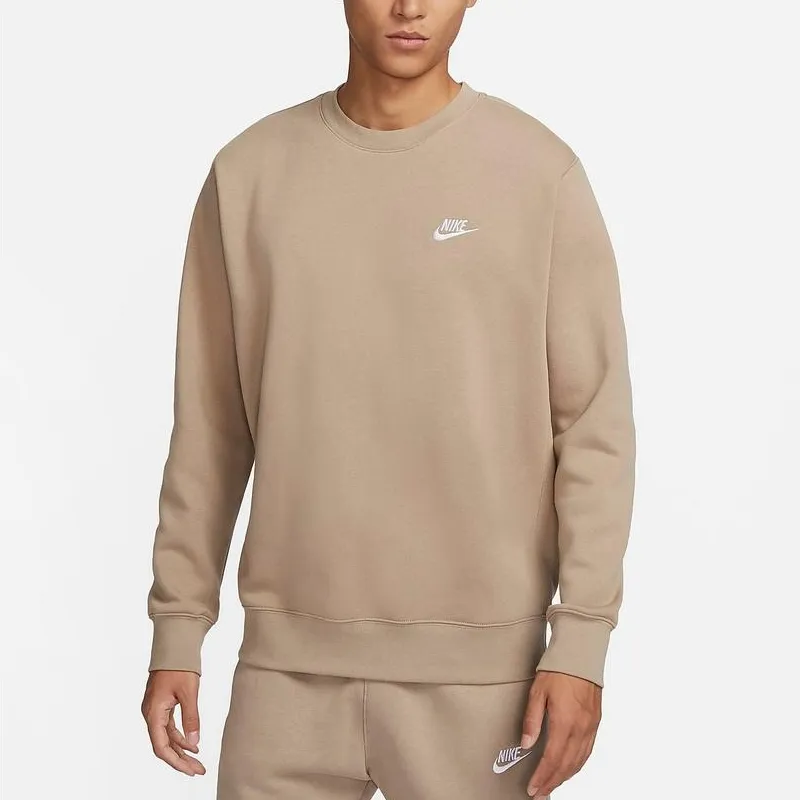 Nike Casual Sportswear Men Set Brown Top+Gray Pants-1