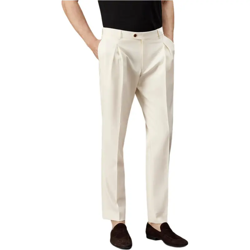 BY CREATIONS Suit Trouser Men's Milk White-3