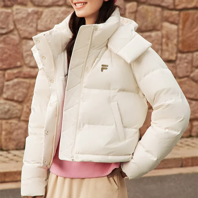 FILA FUSION FOB Down Jacket Women's Wheat Cream-2