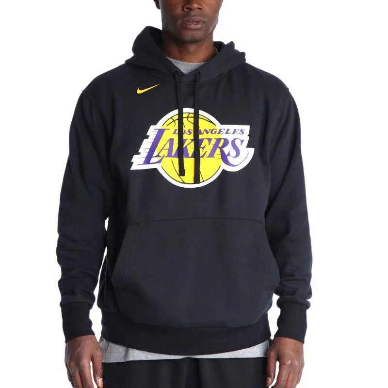 Nike Nba Los Angeles Lakers Fleece Pullover Loose Fit Hoodie-2