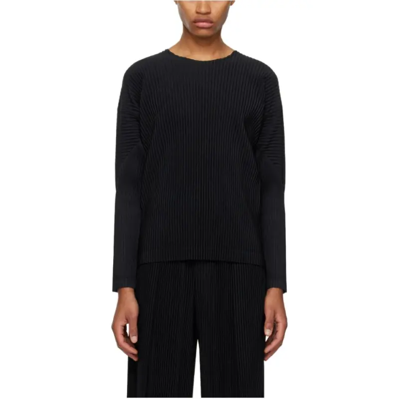 ISSEY MIYAKE Plissé Effect Crewneck T Shirt-4
