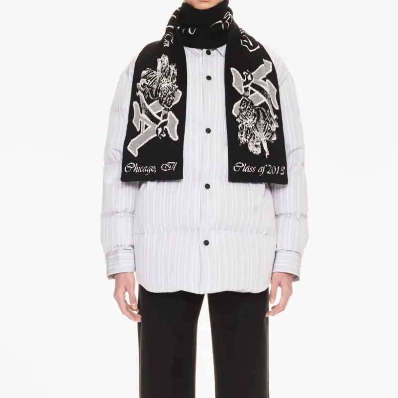 OFF WHITE Va Knitted Scarf-2