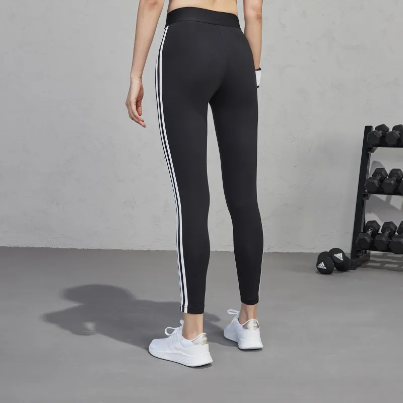 Adidas Women's Loungewear Essentials 3 Stripes Leggings Black/White-5