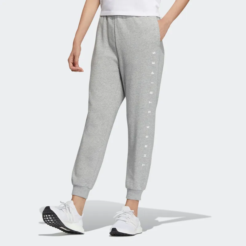 Adidas Knitted Sweatpants Women's Gray-1