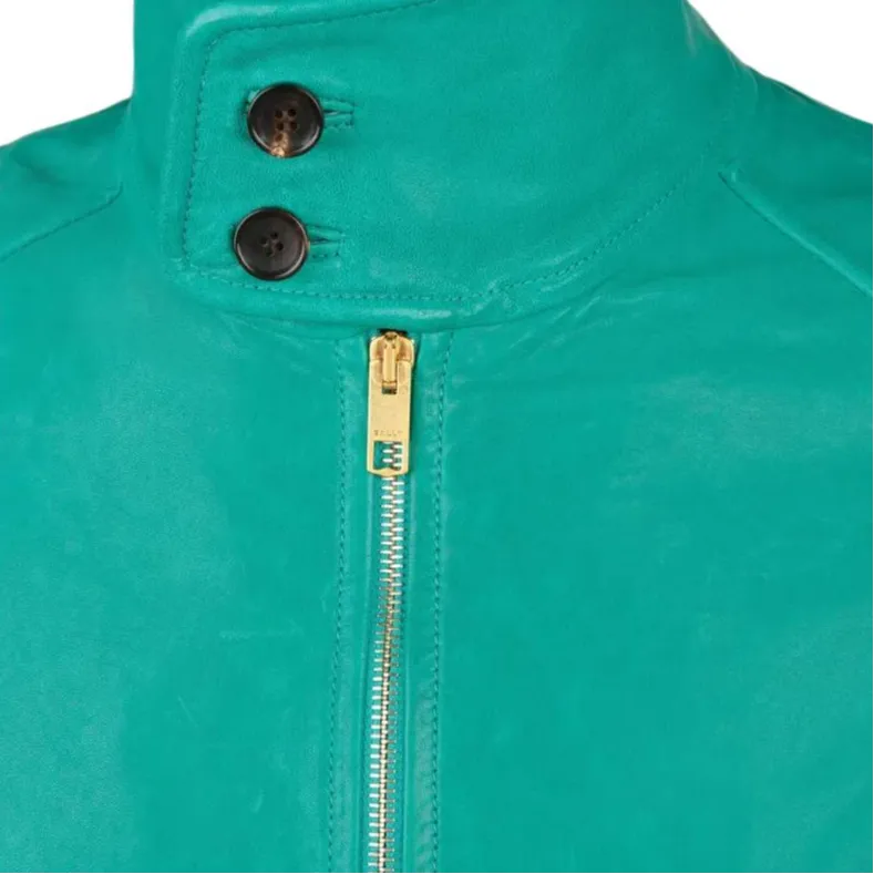 BALLY Leather Bomber Jacket-2