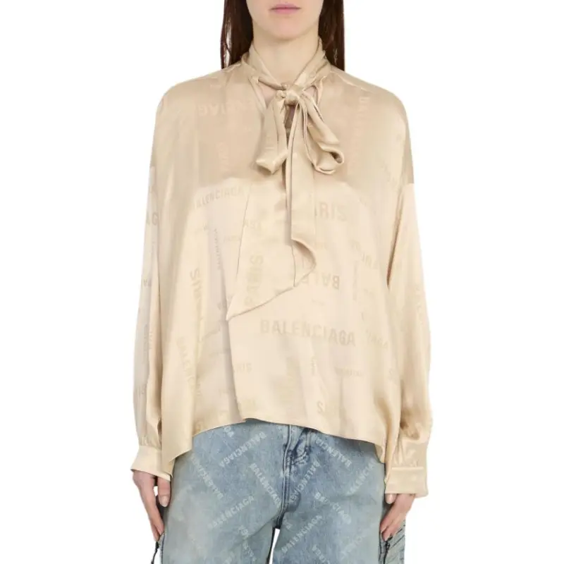 Balenciaga Bal Paris Silk Blouse-1
