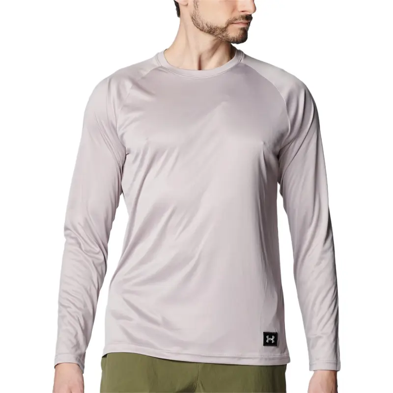 Under Armour SS25 Rash Guard T Shirt Men's Gray Daybreak-2