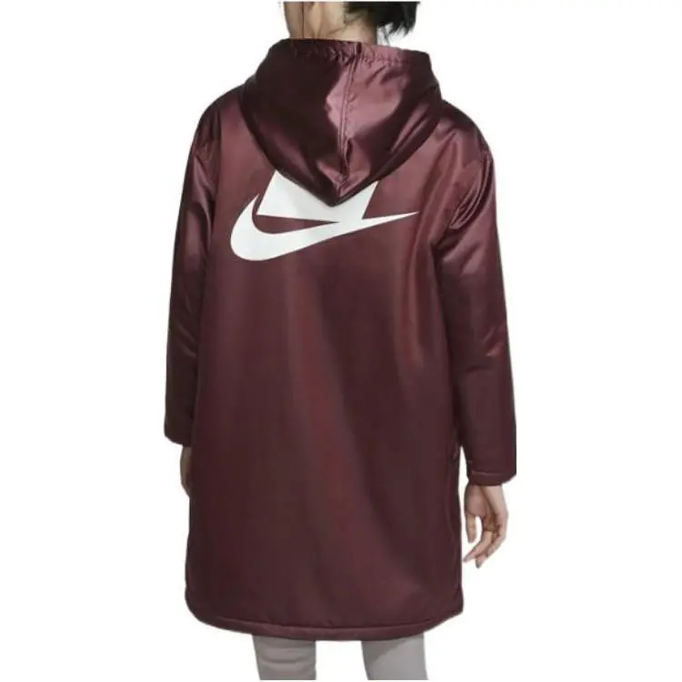 Nike Puffer Jackets Women's Dark Red-1