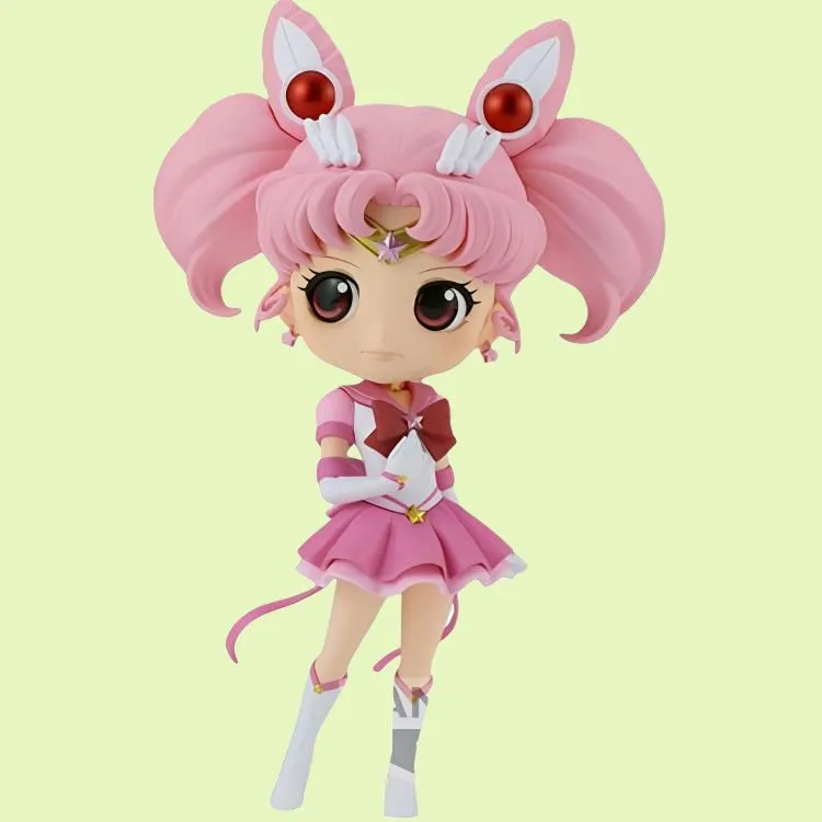 BANPRESTO Glass Factory Q Posket Sailor Moon Cosmos Chibi Figures 13cm-2