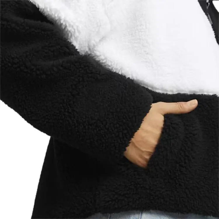 PUMA Big Cat Velvet feel Coat Women's Black White-5
