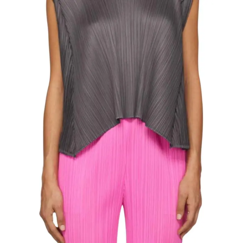 PLEATS PLEASE ISSEY MIYAKE Sleeveless Pleated Top-4