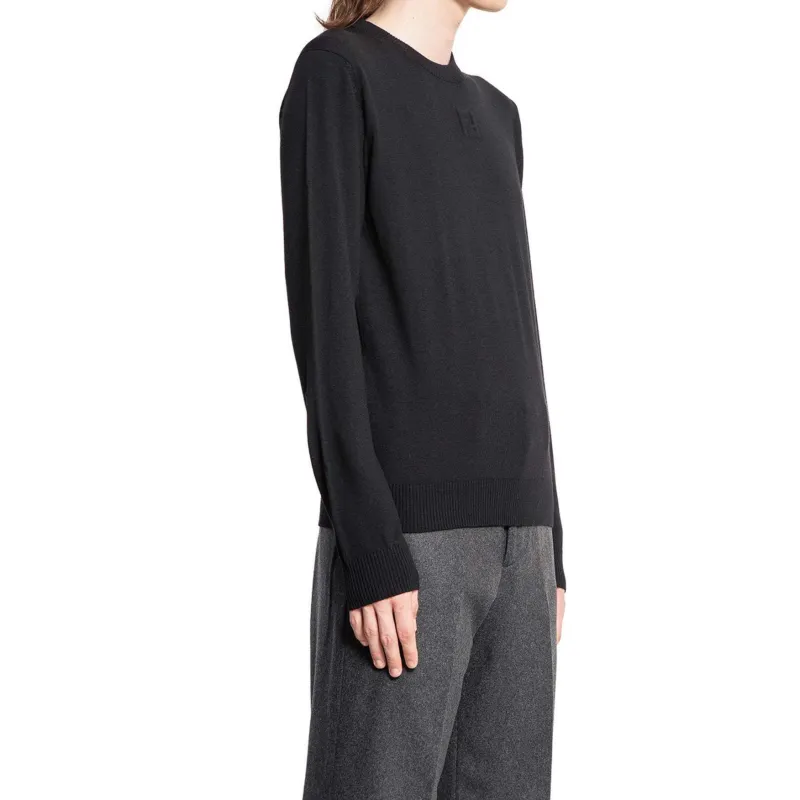 FENDI Crewneck Long Sleeve Knit Sweater-4