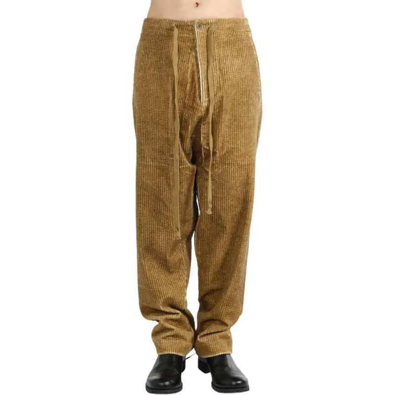 UMA WANG Drawstring Corduroy Trousers-3