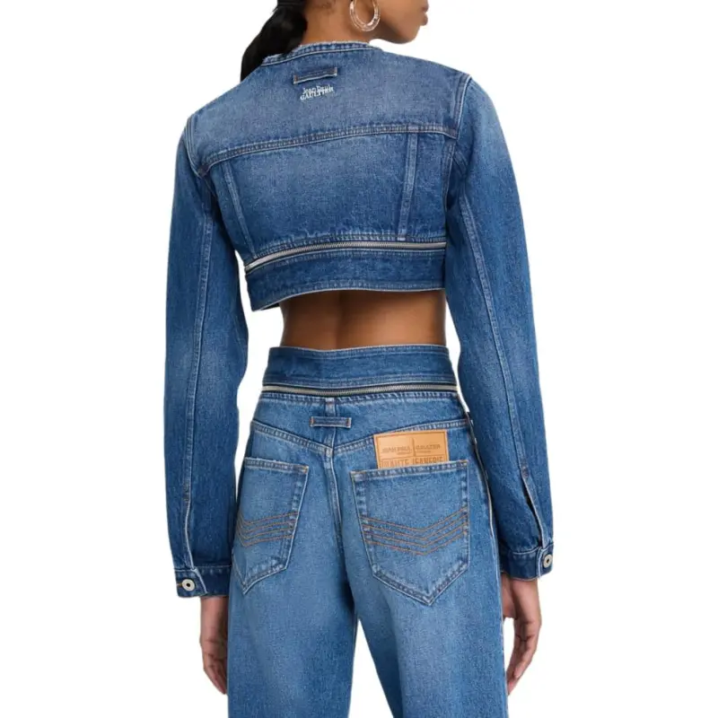 Jean Paul Gaultier Cropped Denim Jacket-4