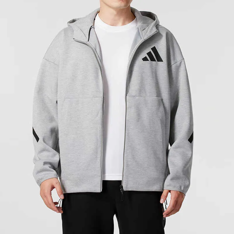 Adidas Jackets Coats Unisex Gray Shopping Bag Included-3
