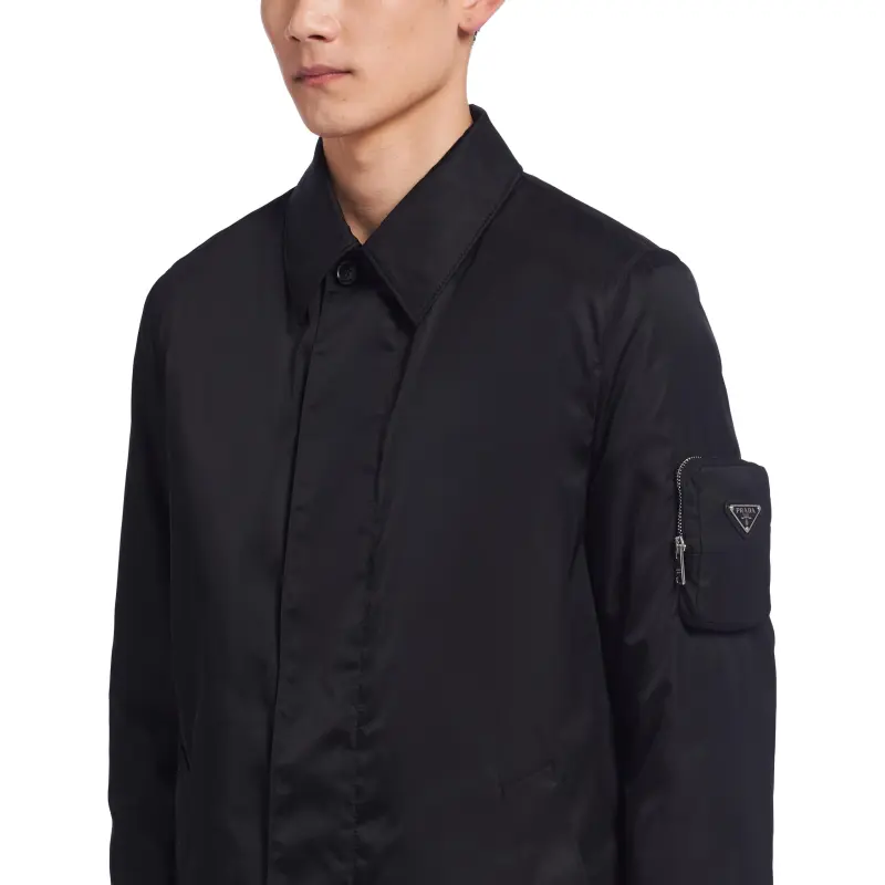 PRADA FW21 Trench Coat Men's Black-4