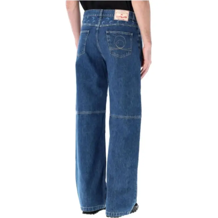 Marine Serre Jeans Men Blue-1