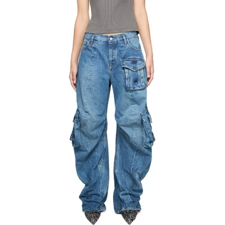 Acne Studios Trousers 'Mid Blue'-2