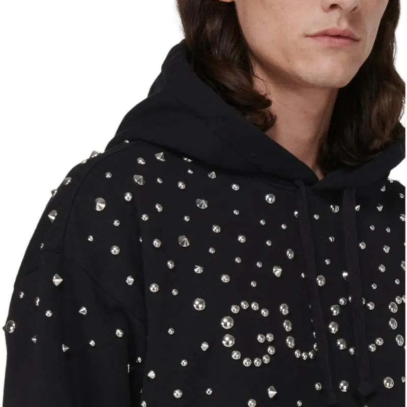 GUCCI Logo stud Hoodie-3