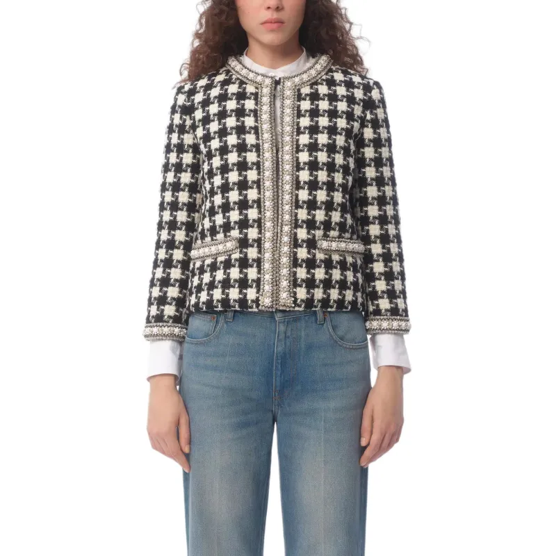Valentino Embellished Crewneck Jacket-2