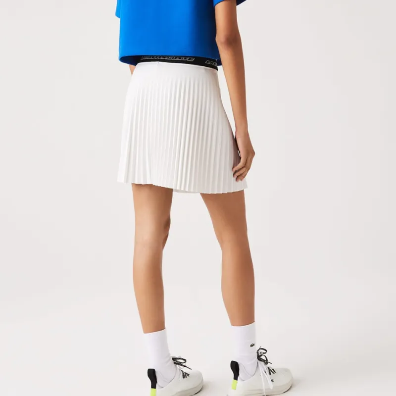 LACOSTE Casual Short Skirts Women's White-2
