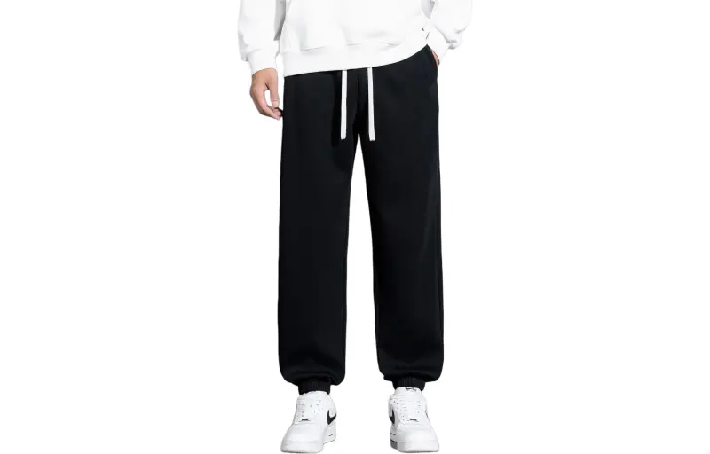 FONDLOOK Casual Pants Unisex Black-10